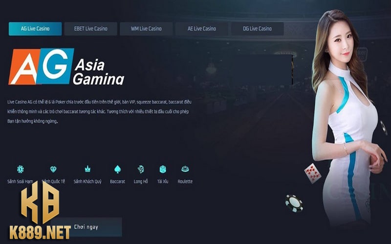 Giới thiệu khái quát về sảnh game AG Live Casino