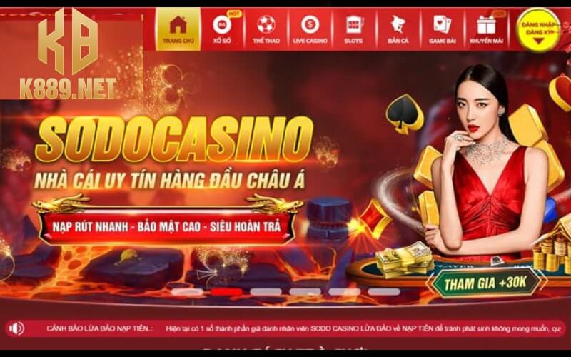Kho game phong phú của Sodo casino